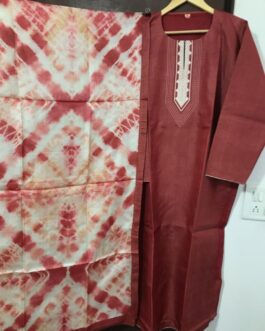Shibhori Tussar Suit Set