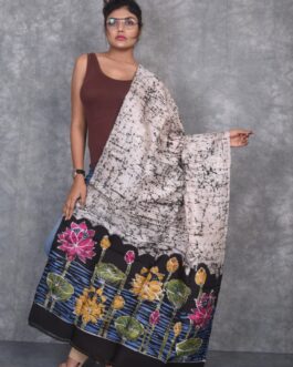Hand Painted Tussar Duppata