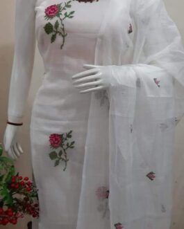 kota embroidary motif suit