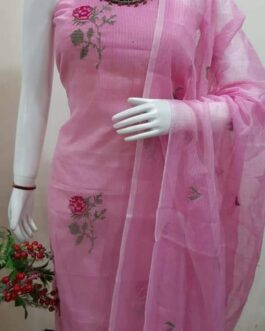 kota embroidary motif suit