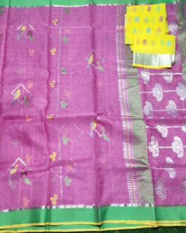 Pink Pure Zari Kota
