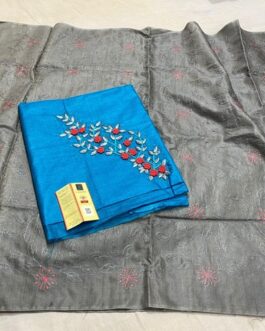 Tussar embroidary Dress