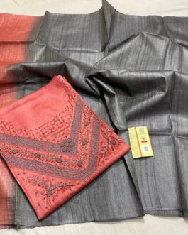 Tussar embroidary Dress